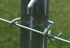 For Non-Electric Field Fence or Wir Revolutionary Steel Spring Wire T-Post Clip 