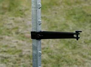 10 black electric fence posts 