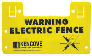 Electric Fence Sign -Plastic